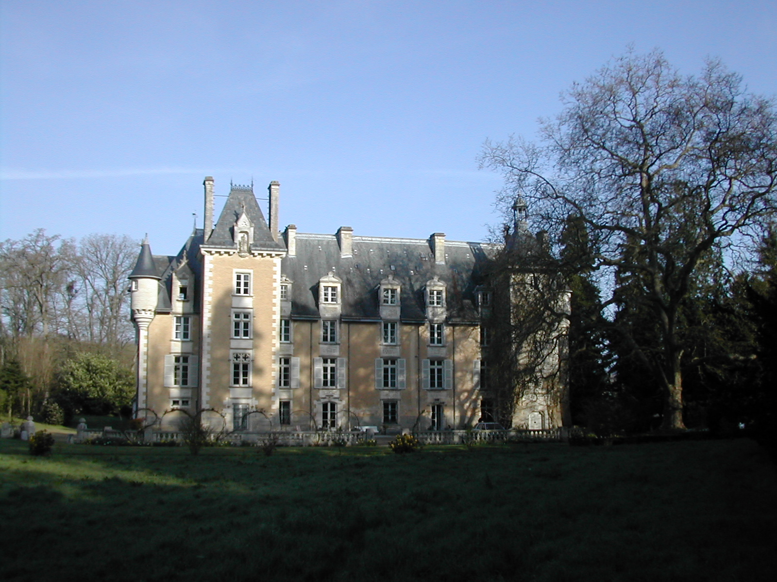 Chateau from field